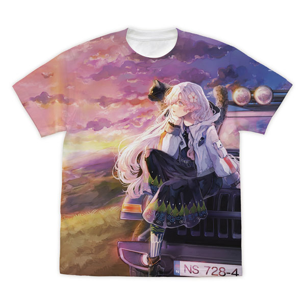HYKE:NorthernLight(s) ハイク フルグラフィックTシャツ/WHITE-S - 公式商品画像 | AniSmile