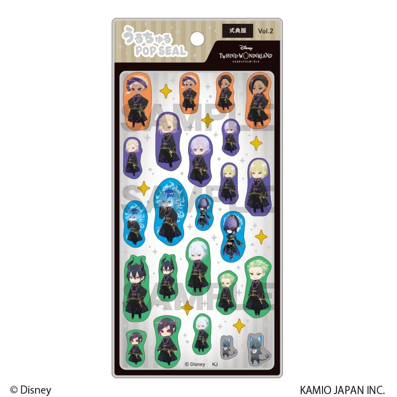 ディズニー ツイステッドワンダーランド うるちゅるPOP SEAL 式典服vol.2 - official product image | AniSmile