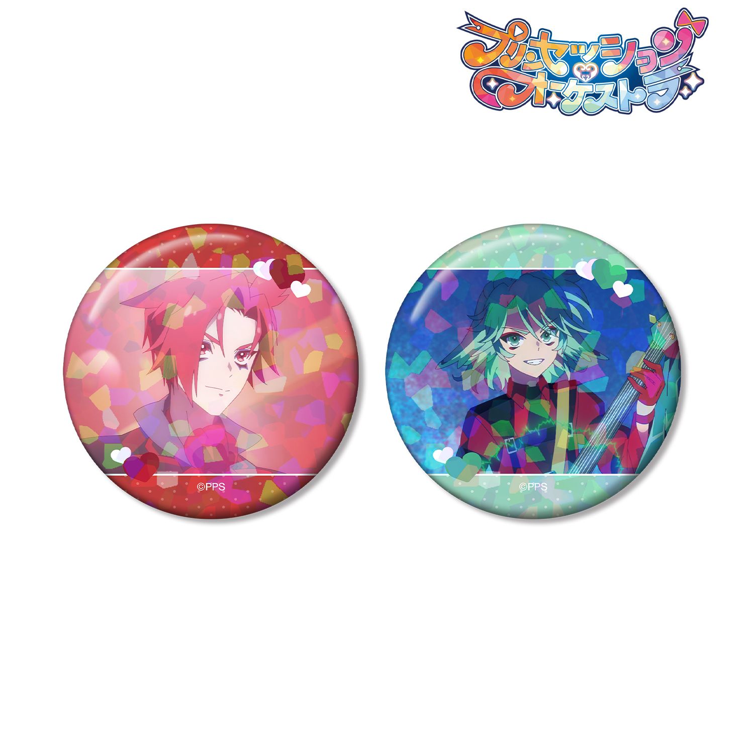 プリンセッション・オーケストラ カリスト&ギータ 場面写ホログラム缶バッジ2個セット 画像 2 | AniSmile