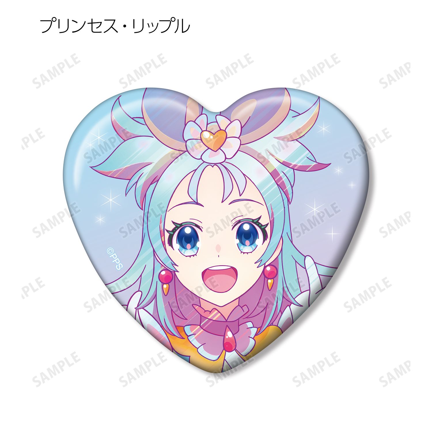 プリンセッション・オーケストラ トレーディング Ani-Art clear label ハート型缶バッジ(単位/単品) 画像 2 | AniSmile