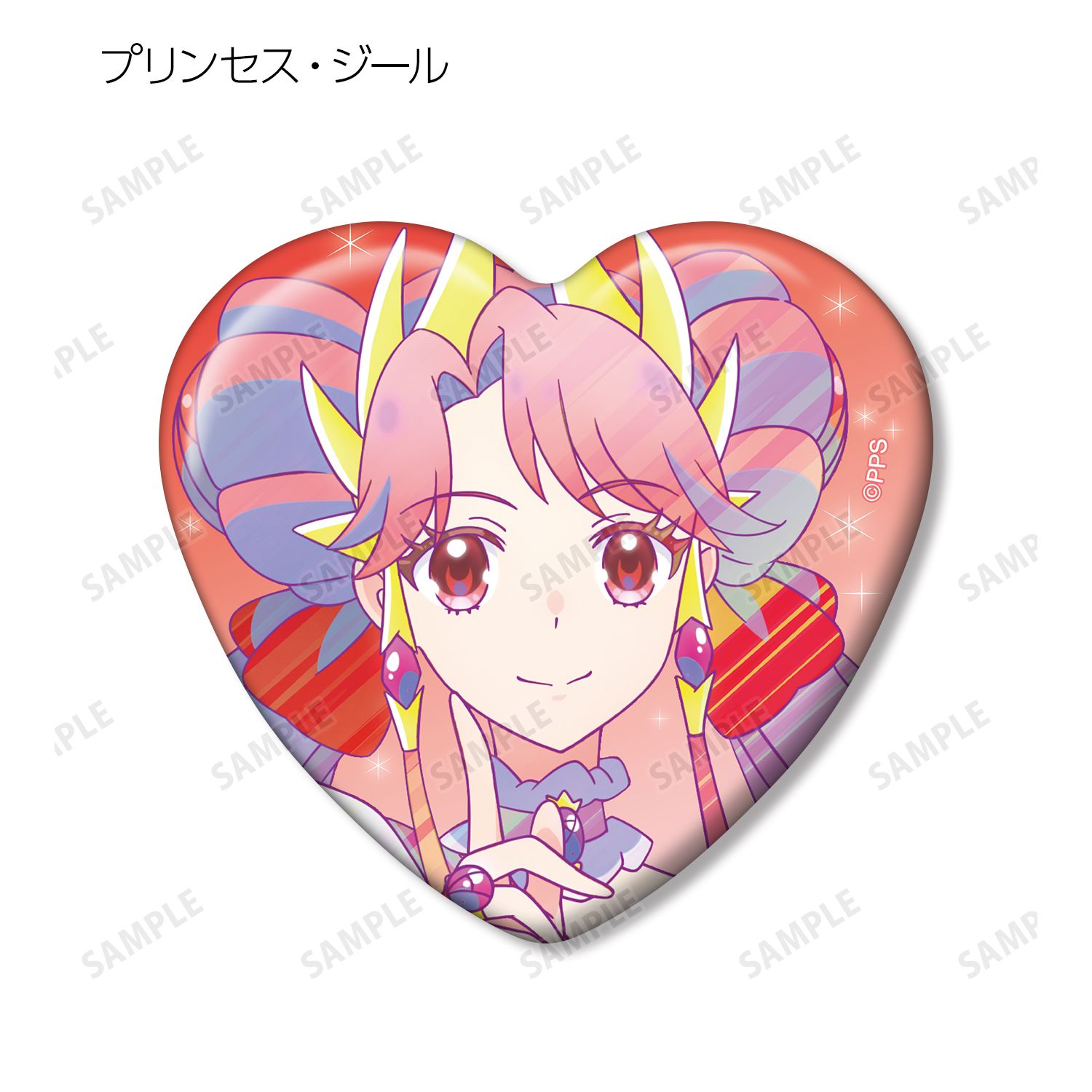 プリンセッション・オーケストラ トレーディング Ani-Art clear label ハート型缶バッジ(単位/単品) 画像 5 | AniSmile