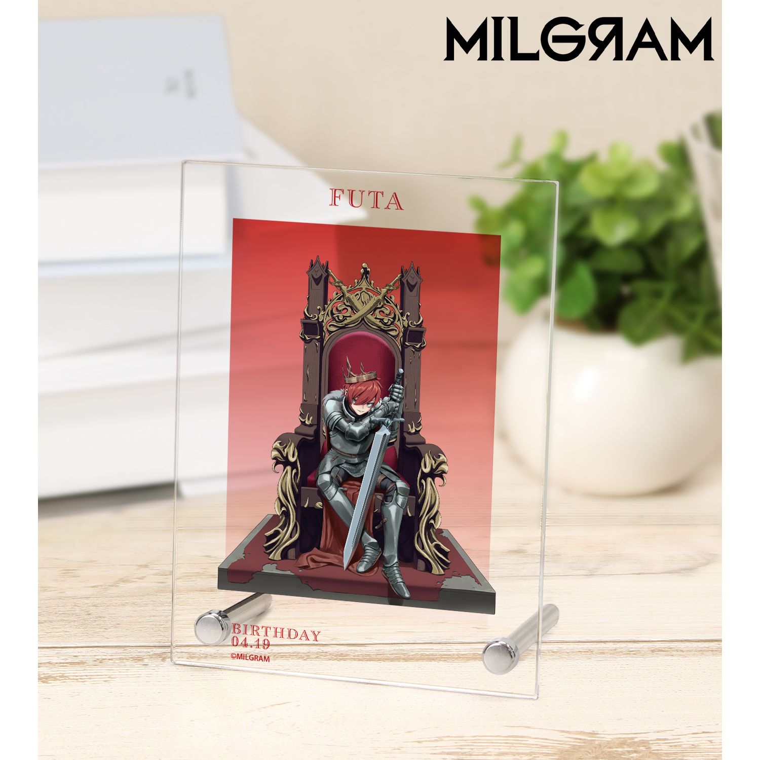 MILGRAM -ミルグラム- 描き下ろし フータ バースデーver. 第3弾 A6アクリルパネル 画像 3 | AniSmile