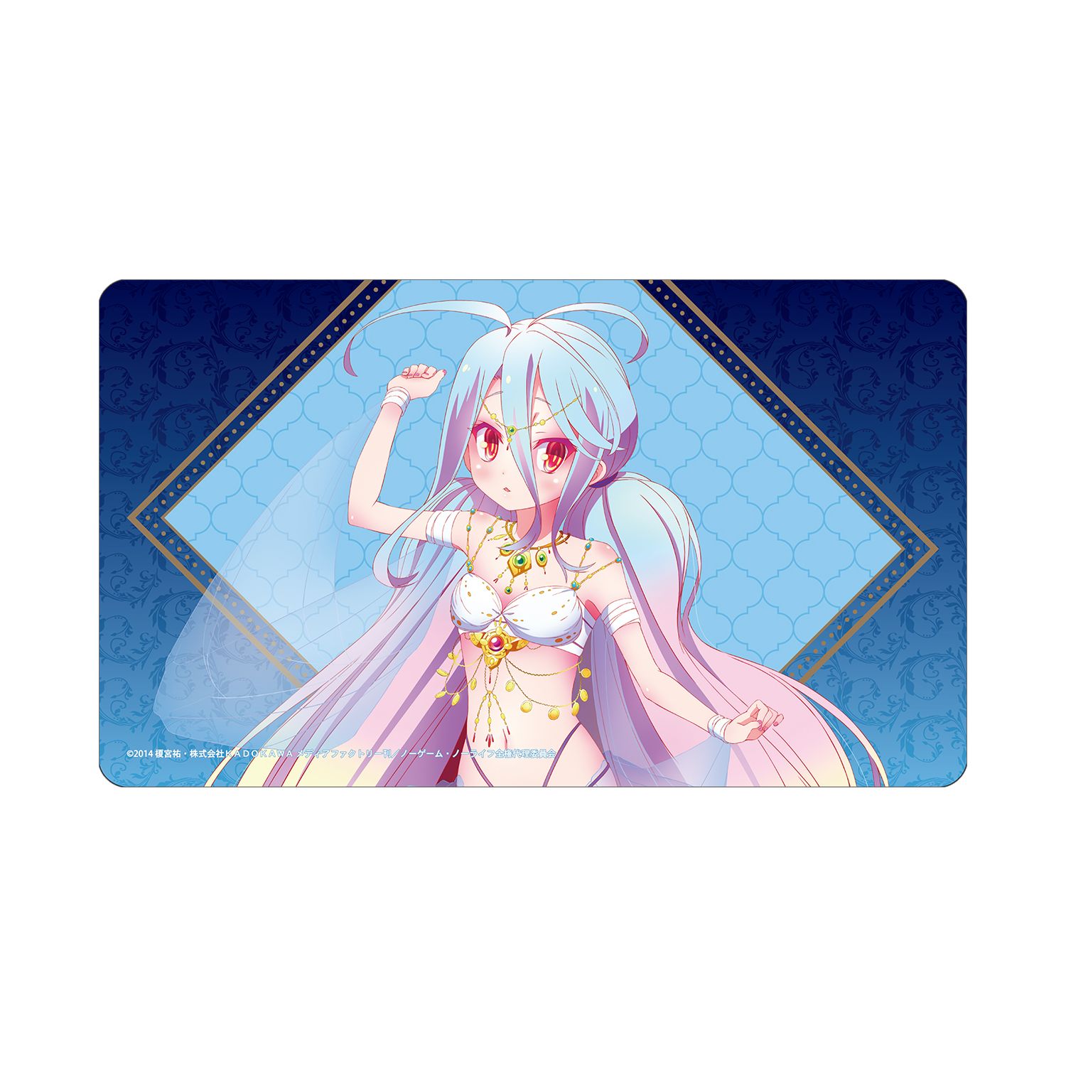 ノーゲーム・ノーライフ 描き下ろし 白 踊り子ver. マルチデスクマット 画像 2 | AniSmile