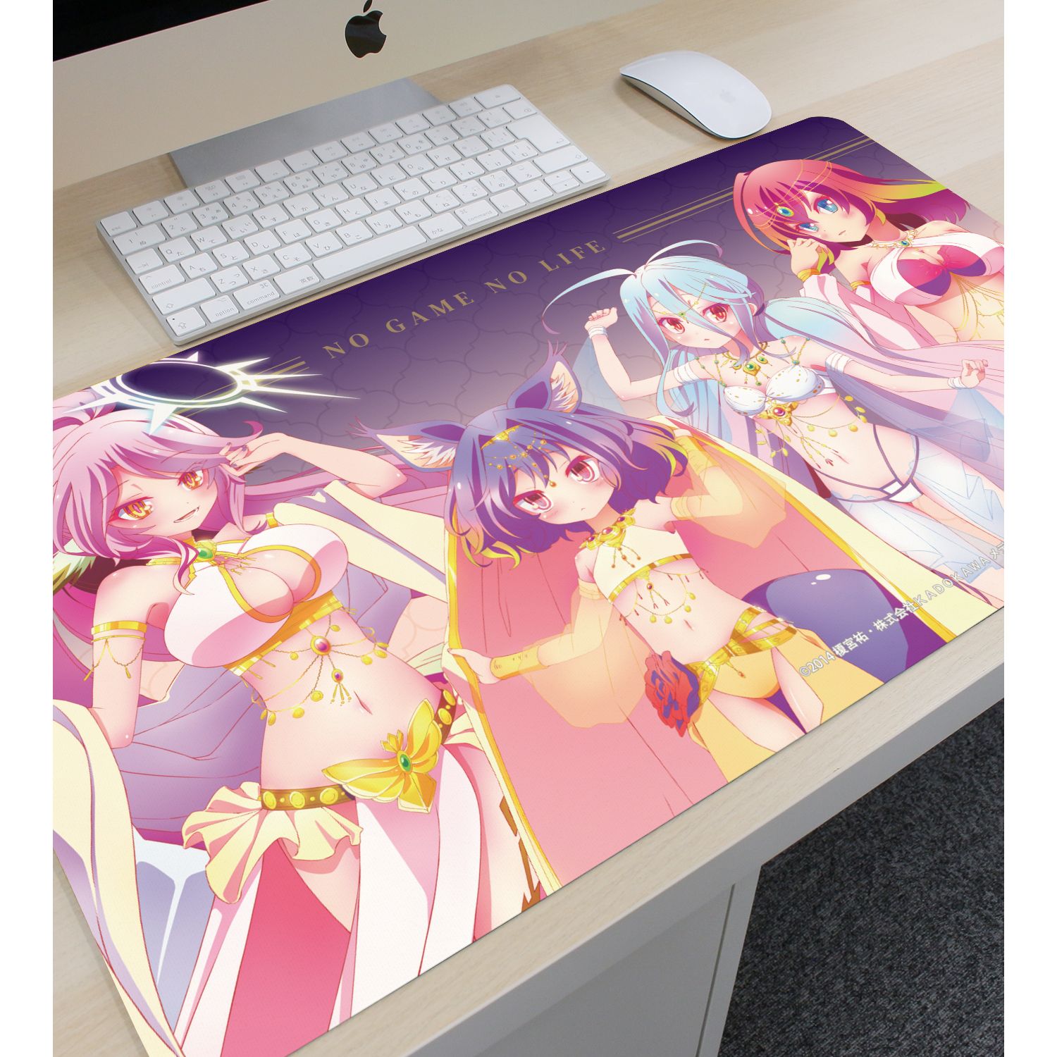 ノーゲーム・ノーライフ 描き下ろし 集合 踊り子ver. マルチデスクマット 画像 3 | AniSmile