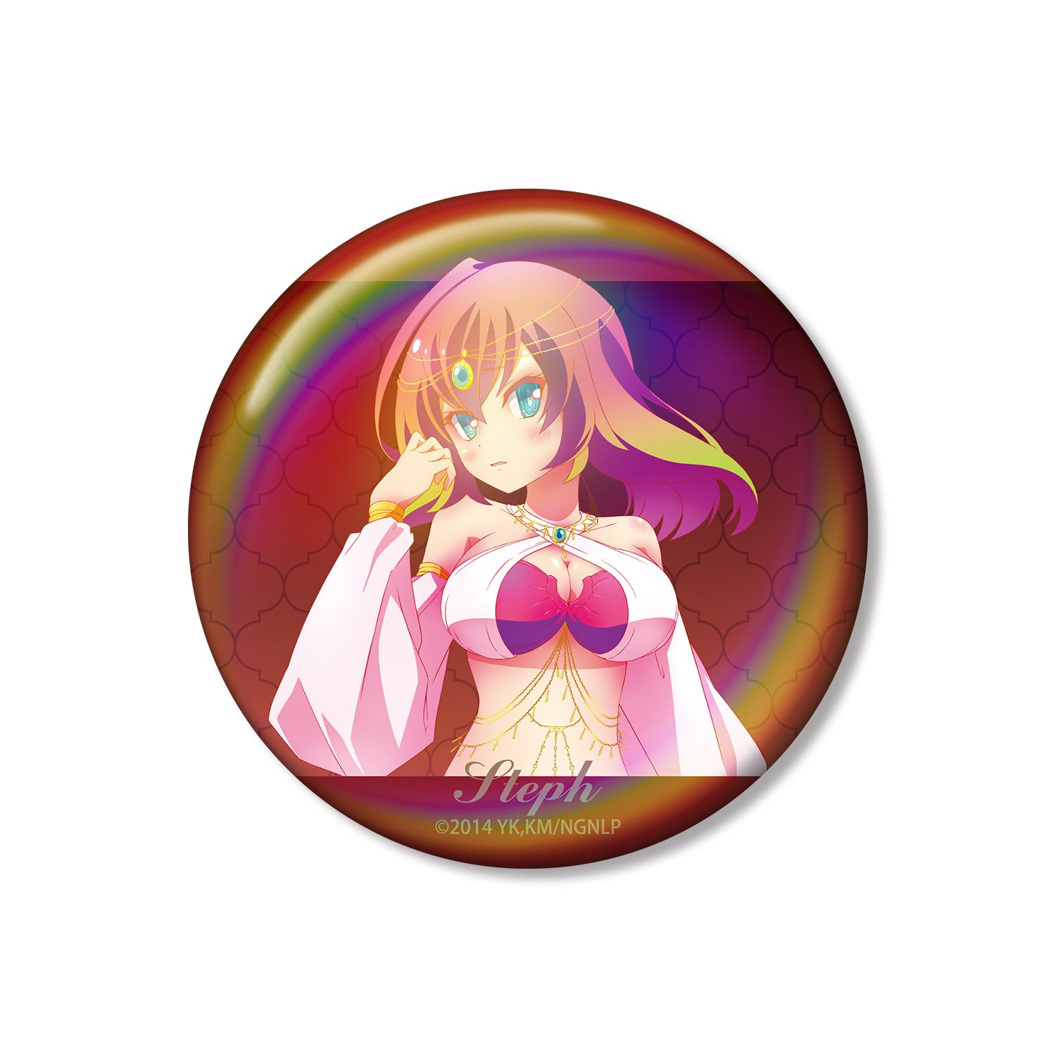 ノーゲーム・ノーライフ 描き下ろし ステファニー・ドーラ 踊り子ver. 75mmオーロラ缶バッジ - 公式商品画像 | AniSmile