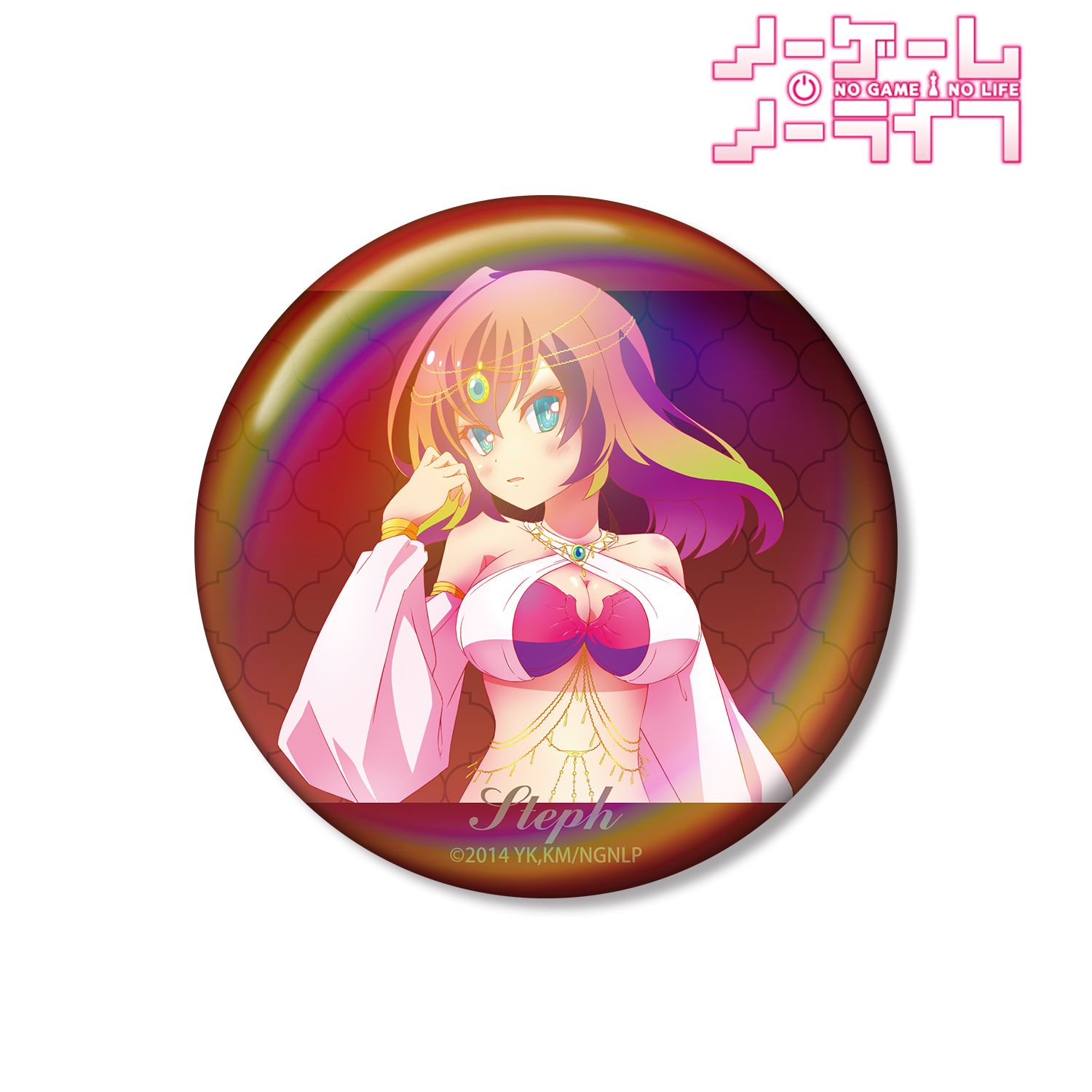 ノーゲーム・ノーライフ 描き下ろし ステファニー・ドーラ 踊り子ver. 75mmオーロラ缶バッジ 画像 2 | AniSmile