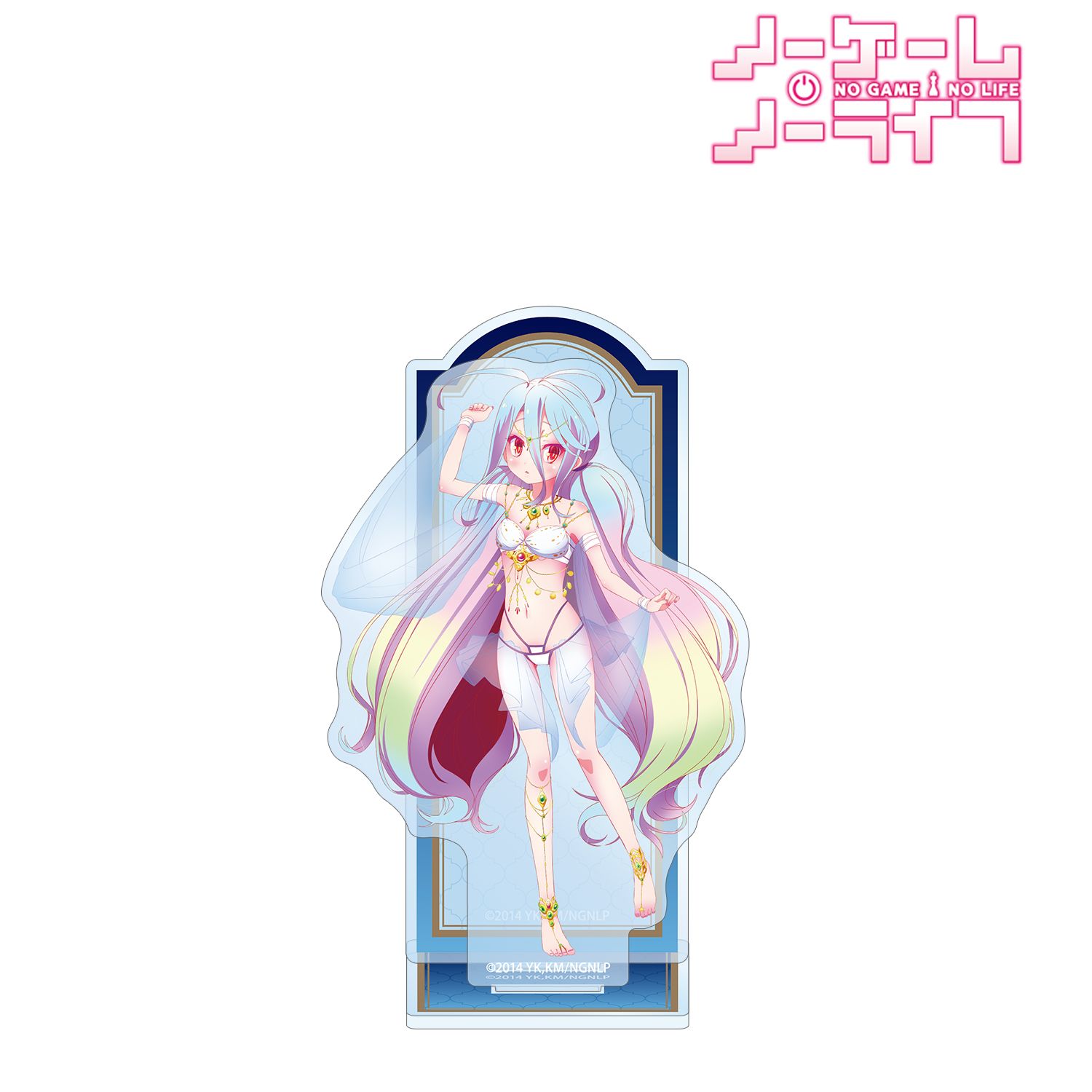 ノーゲーム・ノーライフ 描き下ろし 白 踊り子ver. BIGアクリルスタンド 画像 2 | AniSmile