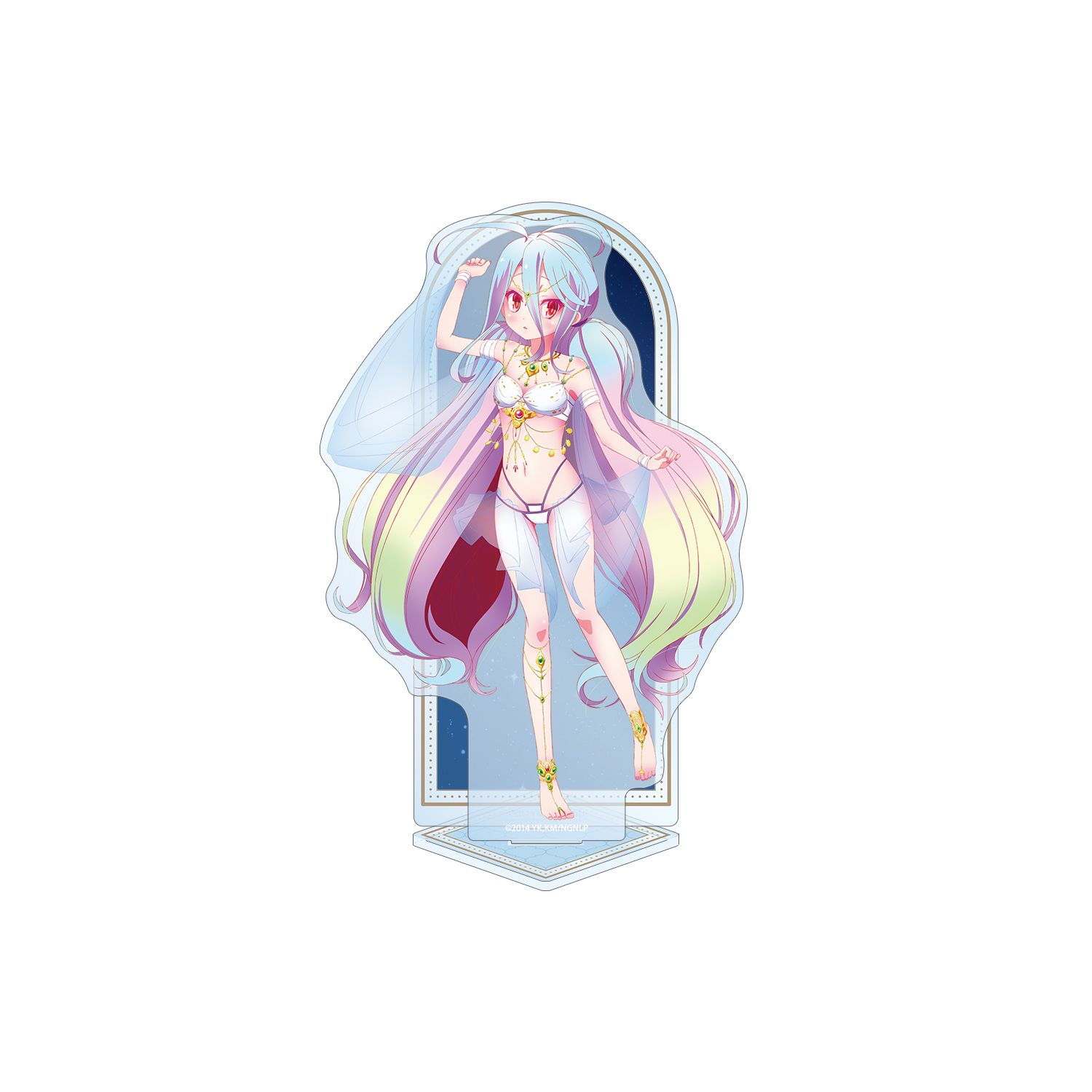 ノーゲーム・ノーライフ 描き下ろし 白 踊り子ver. 特大アクリルスタンド - 公式商品画像 | AniSmile