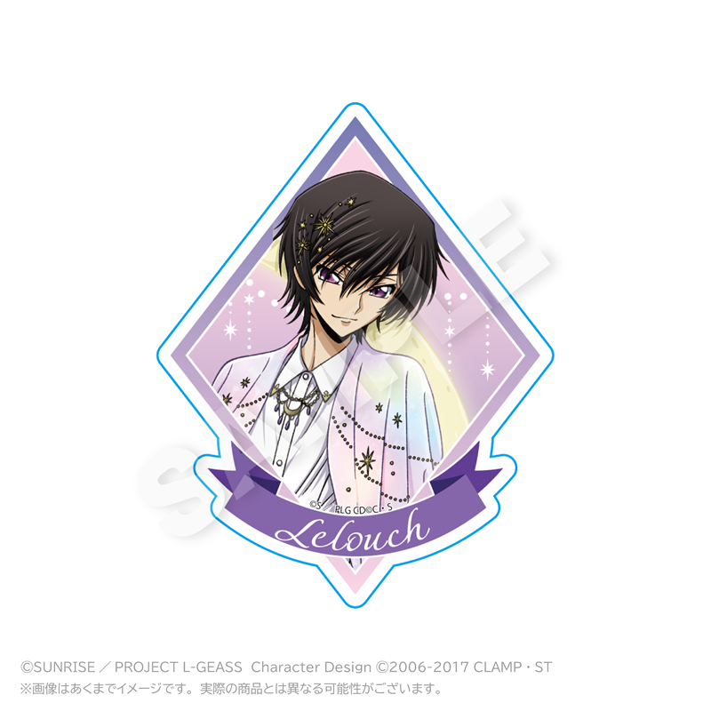 コードギアス 反逆のルルーシュ ダイカットステッカー MoonNight ver. ルルーシュ A - 公式商品画像 | AniSmile