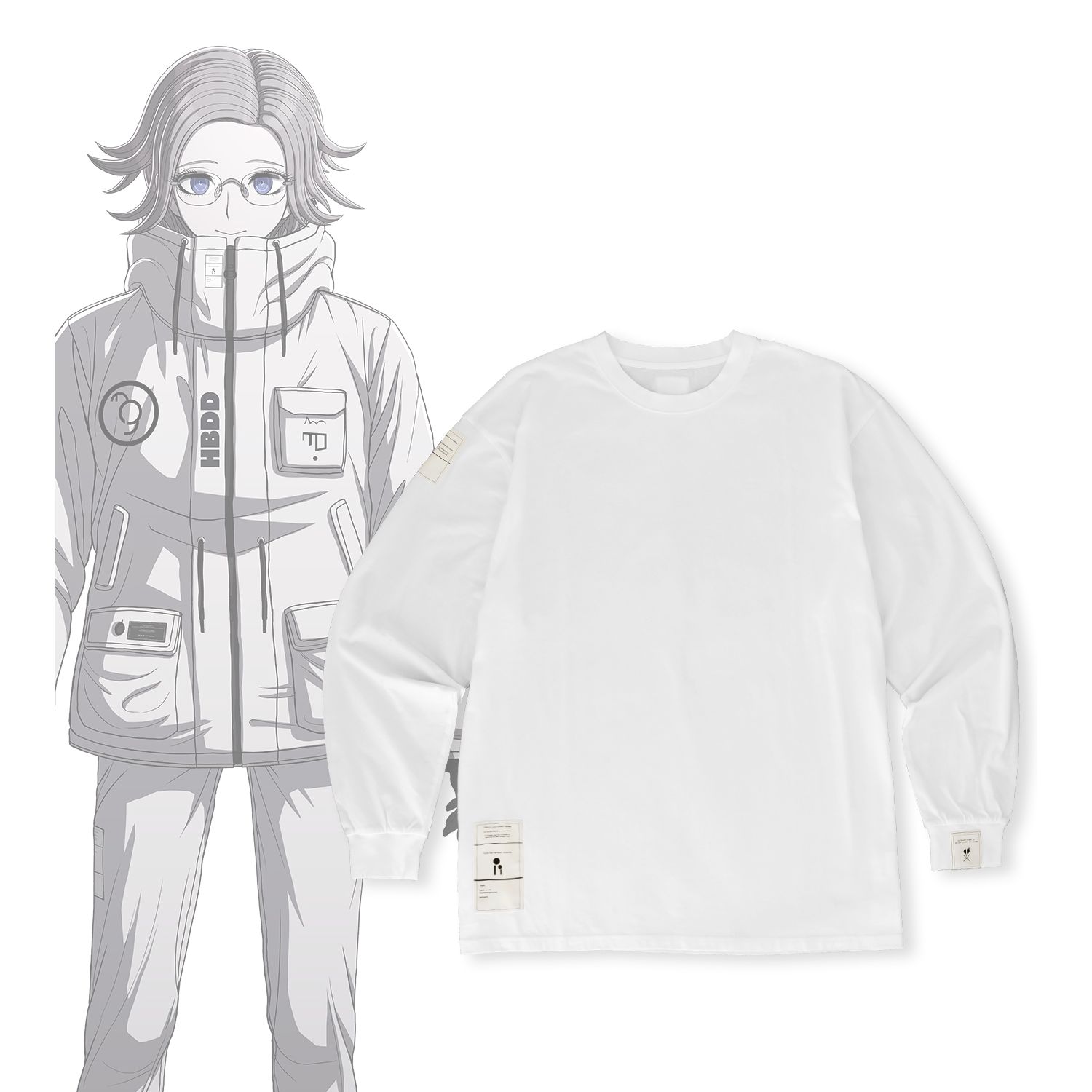 HUNDRED LINE -最終防衛学園- 蒼月衛人 着用ロングTシャツ(サイズ/M) - 公式商品画像 | AniSmile