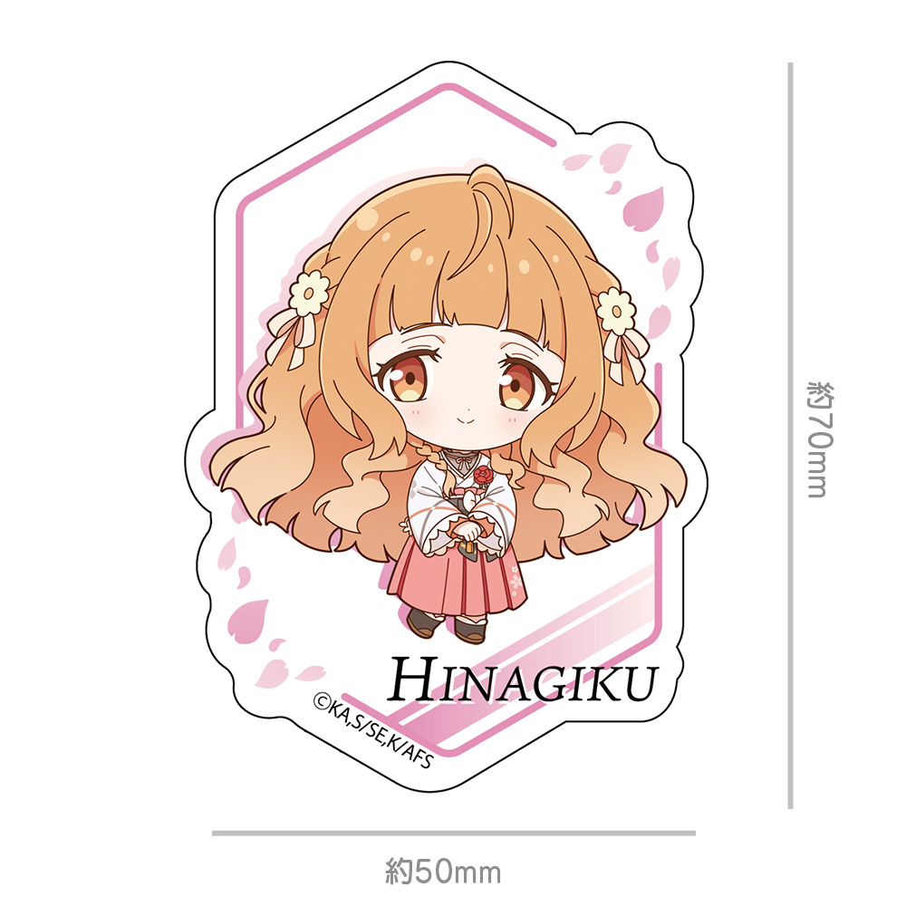 『春夏秋冬代行者 春の舞』 ミニキャラダイカットステッカー 花葉雛菊 画像 3 | AniSmile