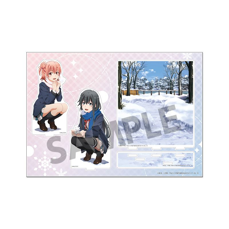 やはり俺の青春ラブコメはまちがっている。完 背景付きアクリルスタンド 雪ノ下雪乃&由比ヶ浜結衣 2019 winter ver. - AniSmile