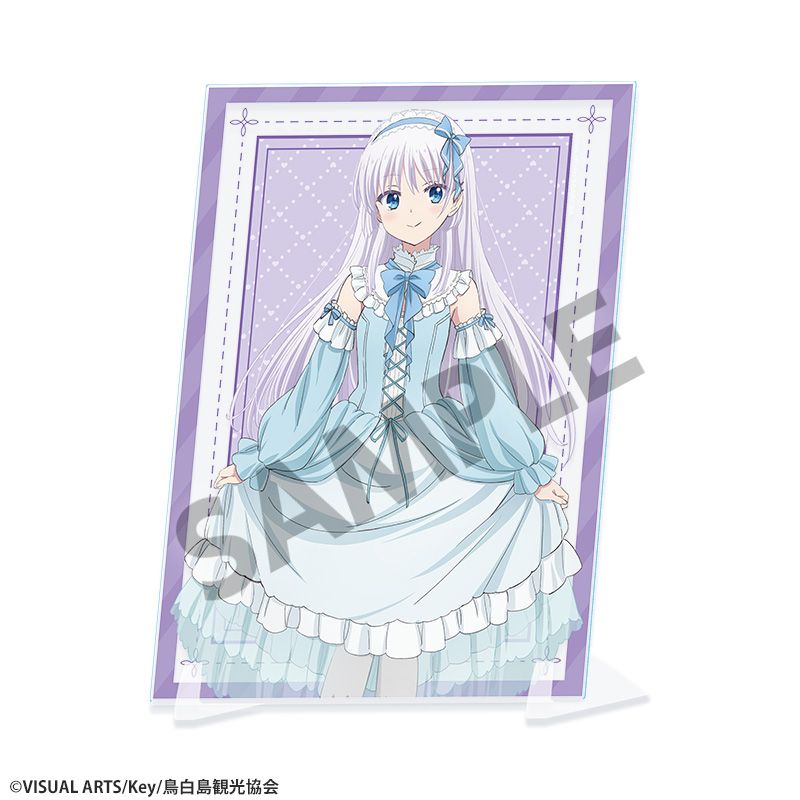 Summer Pockets 描き下ろしビジュアルアクリルプレート 鳴瀬しろは ゆめかわ ver. - AniSmile