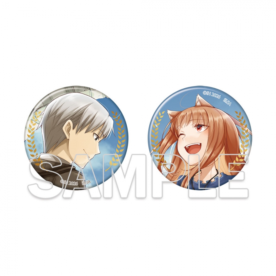 『狼と香辛料』原作20周年記念 缶バッジ2個セット キービジュアル - 公式商品画像 | AniSmile