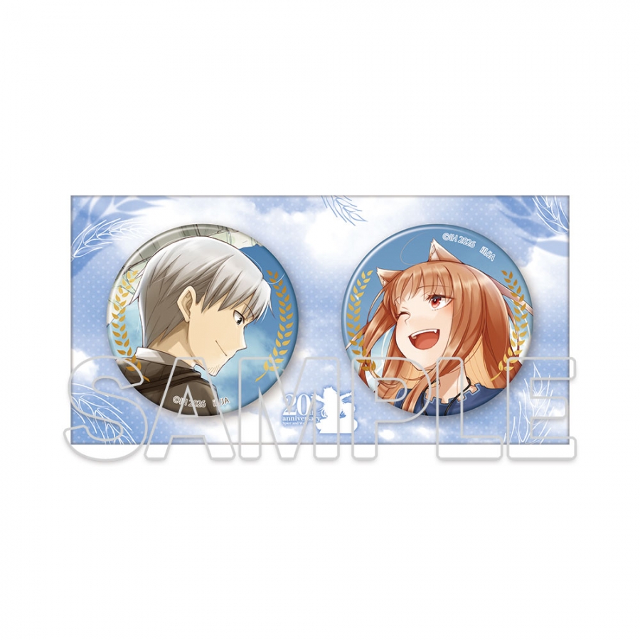 『狼と香辛料』原作20周年記念 缶バッジ2個セット キービジュアル 画像 2 | AniSmile