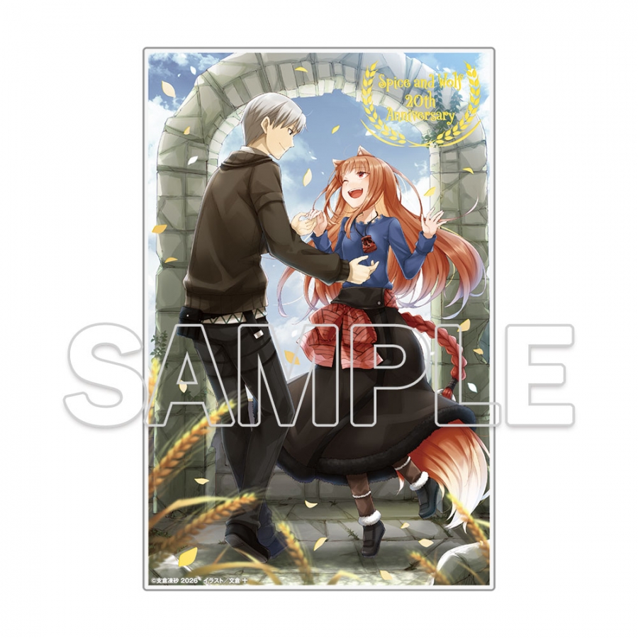 『狼と香辛料』原作20周年記念 箔押しアクリルプレート キービジュアル 画像 2 | AniSmile