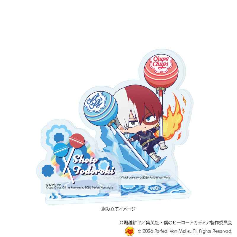 アクリルスタンドプレート「アニメ 『僕のヒーローアカデミア』×チュッパチャプス」04/轟 焦凍(ミニキャライラスト) 画像 2 | AniSmile