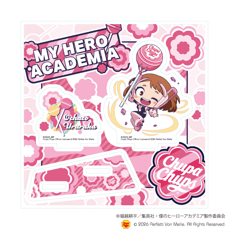 アクリルスタンドプレート「アニメ 『僕のヒーローアカデミア』×チュッパチャプス」03/麗日 お茶子(ミニキャライラスト) - 公式商品画像 | AniSmile