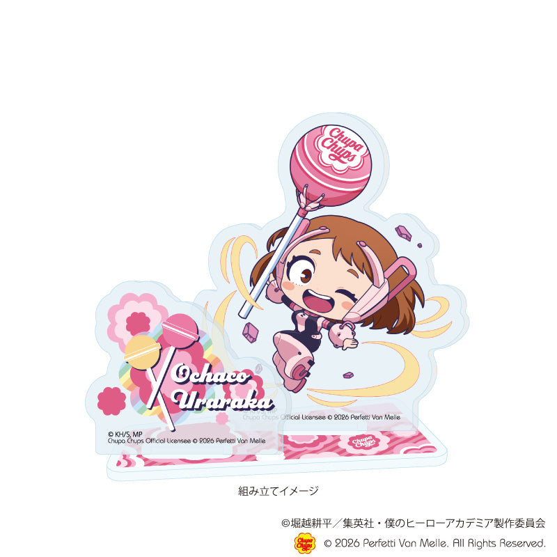 アクリルスタンドプレート「アニメ 『僕のヒーローアカデミア』×チュッパチャプス」03/麗日 お茶子(ミニキャライラスト) 画像 2 | AniSmile