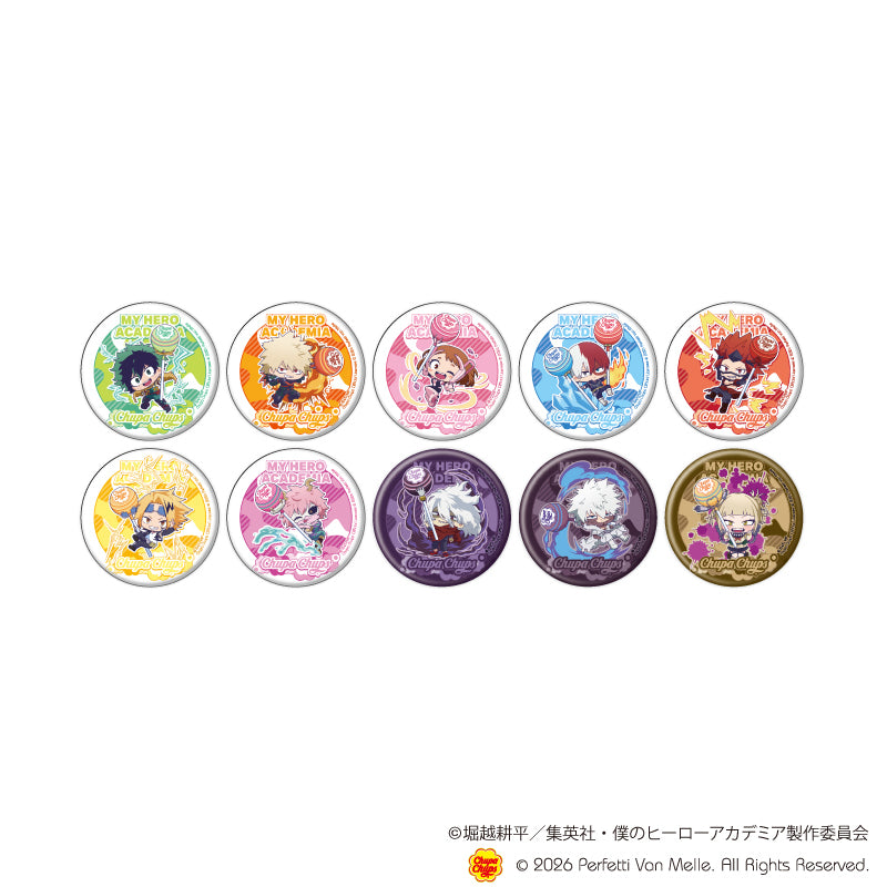 缶バッジ「アニメ 『僕のヒーローアカデミア』×チュッパチャプス」01/ブラインド(全10種)(ミニキャライラスト) - 公式商品画像 | AniSmile