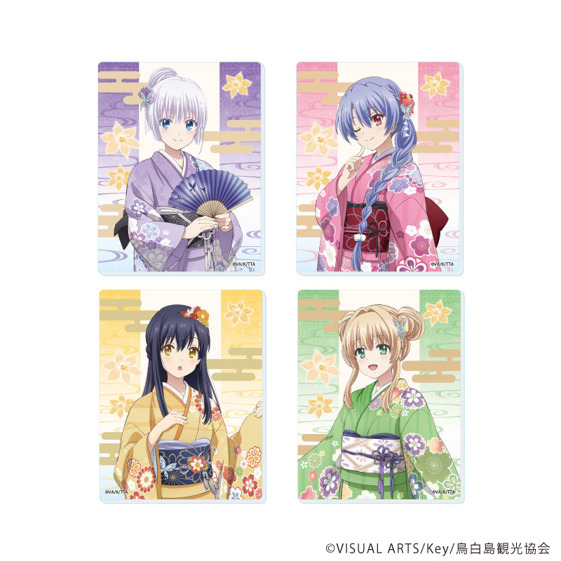 アクリルカード「TVアニメ『Summer Pockets』」01/着物ver. ブラインド(全4種)(描き下ろしイラスト) - 公式商品画像 | AniSmile