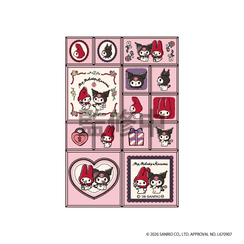 サンリオキャラクターズトレーディングミニタイルシール2 単品(全10種) 画像 2 | AniSmile