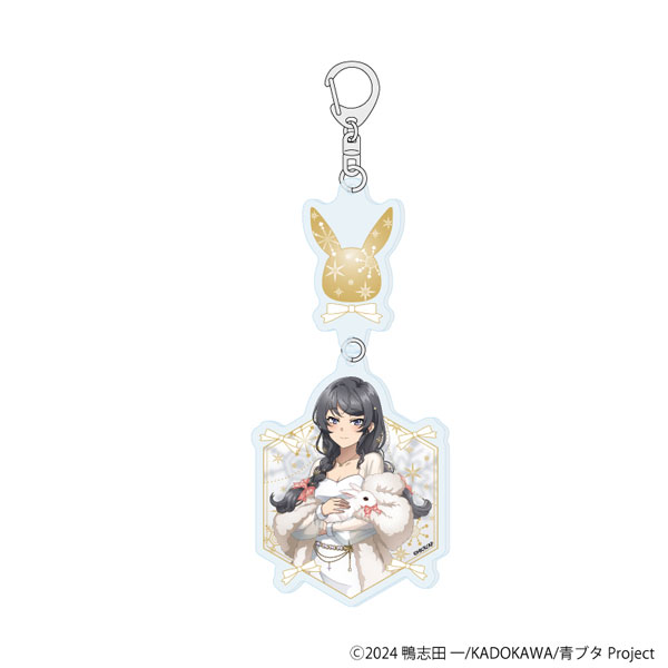 連結アクリルキーホルダー「青春ブタ野郎はサンタクロースの夢を見ない」01/桜島麻衣 ホワイトウィンターver.(描き下ろしイラスト) - 公式商品画像 | AniSmile