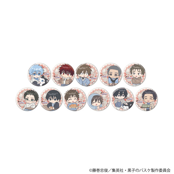 缶バッジ「黒子のバスケ」35/テツヤ2号といっしょver. ブラインド(全11種)(ミニキャライラスト) - 公式商品画像 | AniSmile