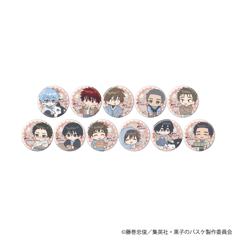 缶バッジ「黒子のバスケ」35/テツヤ2号といっしょver. ブラインド(全11種)(ミニキャライラスト) 画像 2 | AniSmile