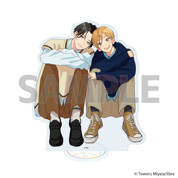 アクリルスタンド「君に注ぐ100dB」03/唄川孝宏&花巻奏多C(公式イラスト) - 公式商品画像 | AniSmile