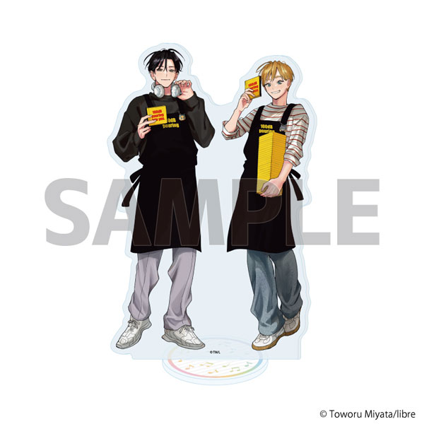 アクリルスタンド「君に注ぐ100dB」01/唄川孝宏&花巻奏多A(描き下ろしイラスト) - 公式商品画像 | AniSmile