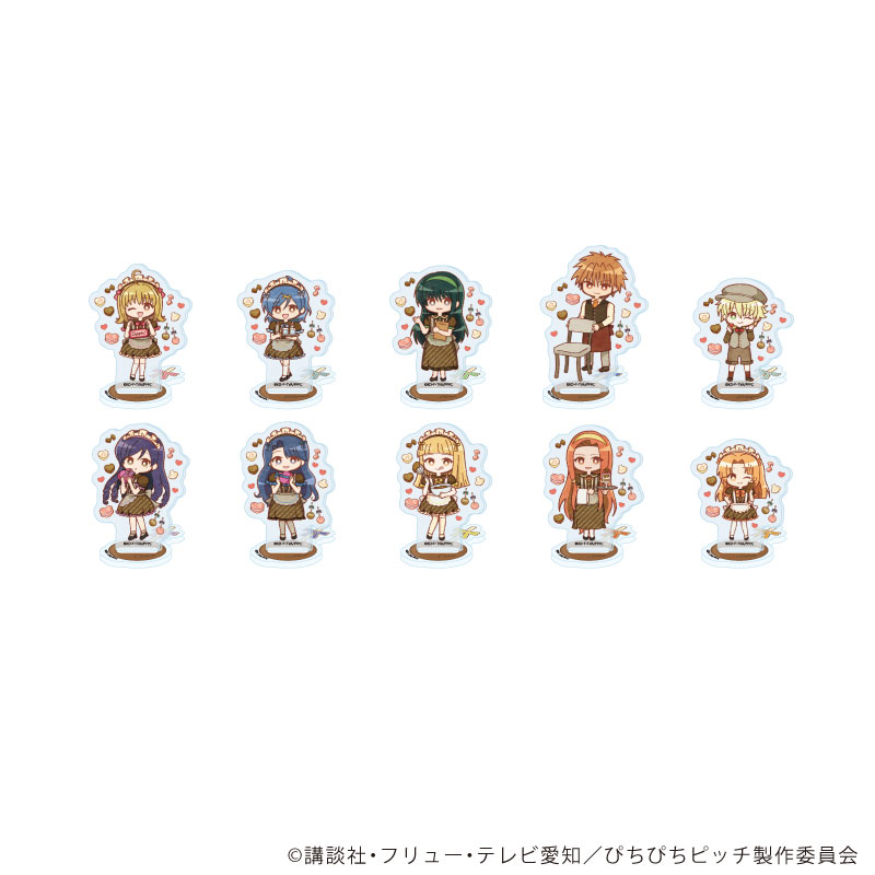 アクリルぷちスタンド「マーメイドメロディーぴちぴちピッチ」05/バレンタインver. ブラインド(全10種)(レトロアートイラスト) 画像 2 | AniSmile