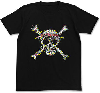 ワンピース 麦わらドクログラフィックTシャツ/BLACK-XL - 公式商品画像 | AniSmile