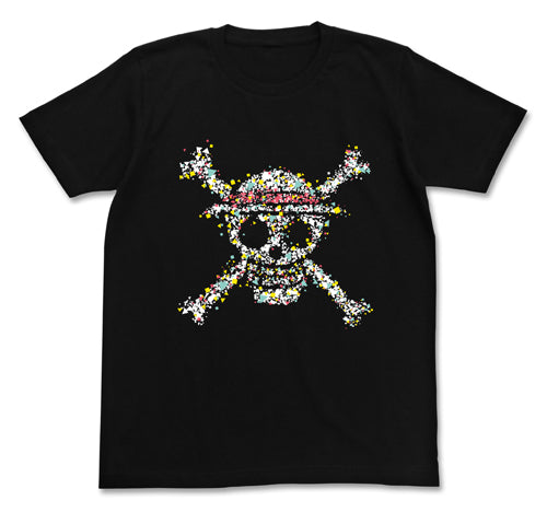 ワンピース 麦わらドクログラフィックTシャツ/BLACK-M - 公式商品画像 | AniSmile