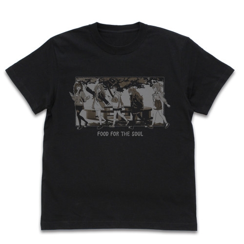 日々は過ぎれど飯うまし Tシャツ/BLACK-XL 画像 2 | AniSmile
