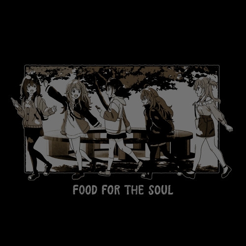 日々は過ぎれど飯うまし Tシャツ/BLACK-M 画像 3 | AniSmile