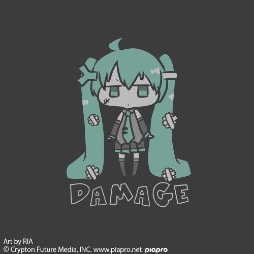 初音ミク Tシャツ RIA Ver./SUMI-XL Image 2 | AniSmile