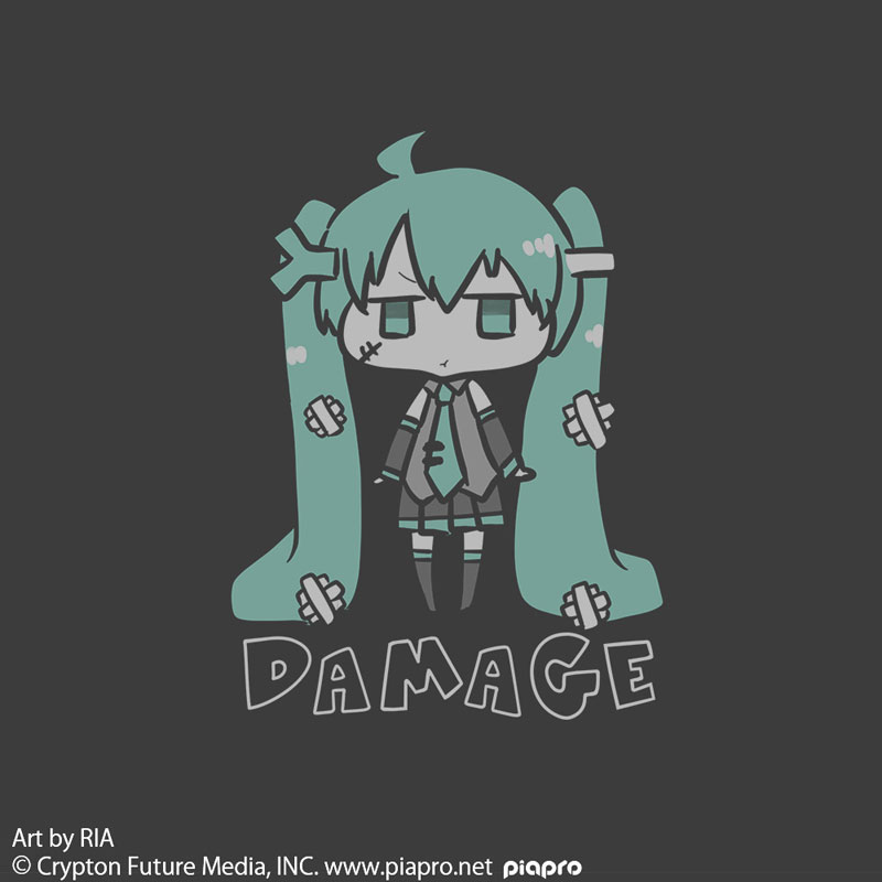 初音ミク Tシャツ RIA Ver./SUMI-L Image 2 | AniSmile