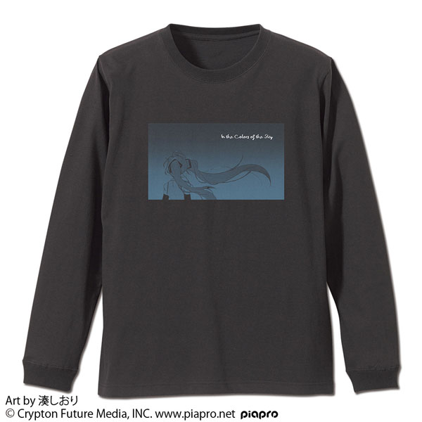 初音ミク 袖リブロングスリーブTシャツ 湊しおり Ver./SUMI-M - 公式商品画像 | AniSmile