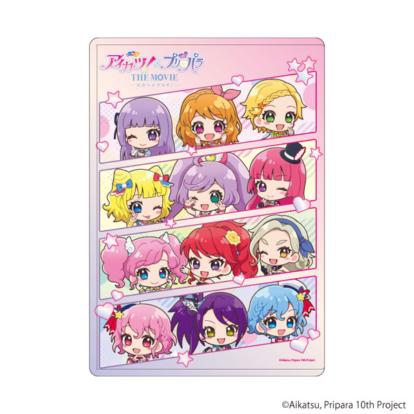 キャラクリアケース「アイカツ!×プリパラ THE MOVIE -出会いのキセキ!-」01/集合デザイン(ミニキャライラスト) - 公式商品画像 | AniSmile