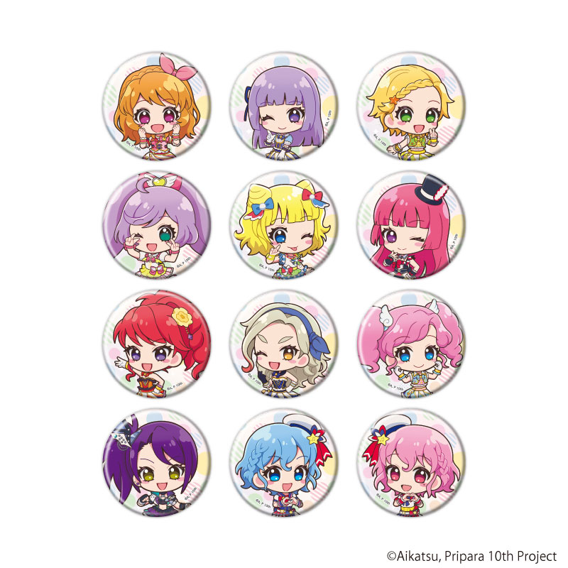 缶バッジ「アイカツ!×プリパラ THE MOVIE -出会いのキセキ!-」01/トレーディング(全12種)(ミニキャライラスト) 画像 2 | AniSmile