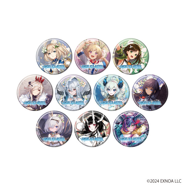 缶バッジ「ANGELICA ASTER」01/ブラインド(全10種)(公式イラスト) - 公式商品画像 | AniSmile