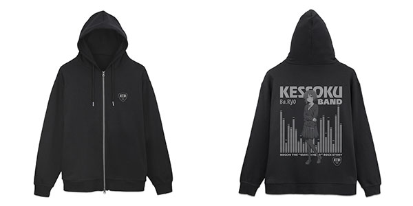アニメ「ぼっち・ざ・ろっく!」 山田リョウ ジップパーカー/BLACK-XXL - 公式商品画像 | AniSmile