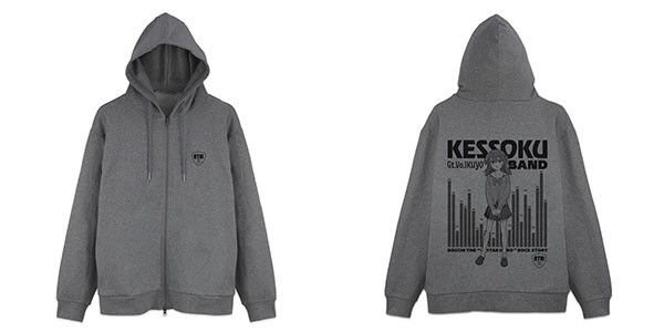 アニメ「ぼっち・ざ・ろっく!」 喜多郁代 ジップパーカー/MIX GRAY-XXL - 公式商品画像 | AniSmile