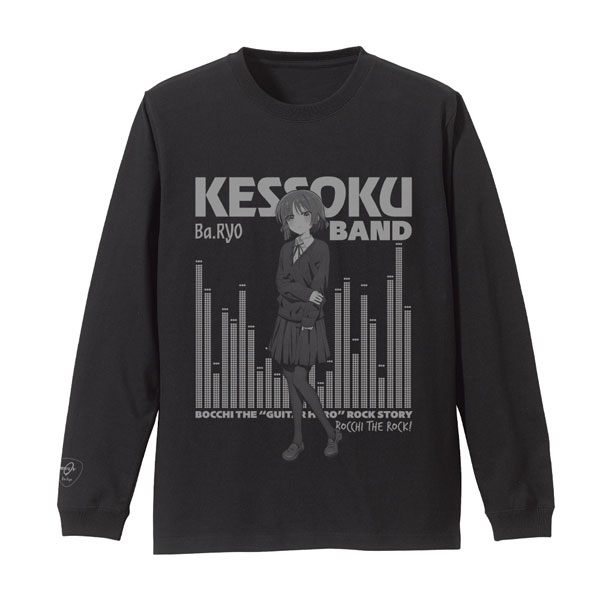 アニメ「ぼっち・ざ・ろっく!」 山田リョウ 袖リブロングスリーブTシャツ/BLACK-XL - 公式商品画像 | AniSmile
