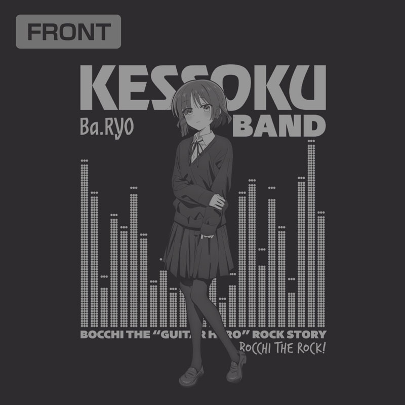 アニメ「ぼっち・ざ・ろっく!」 山田リョウ 袖リブロングスリーブTシャツ/BLACK-L 画像 2 | AniSmile