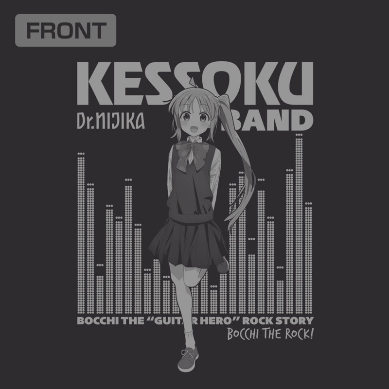 アニメ「ぼっち・ざ・ろっく!」 伊地知虹夏 袖リブロングスリーブTシャツ/BLACK-L 画像 2 | AniSmile