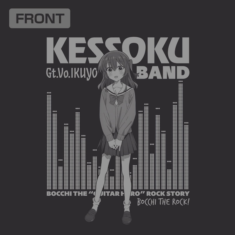 アニメ「ぼっち・ざ・ろっく!」 喜多郁代 袖リブロングスリーブTシャツ/BLACK-M 画像 2 | AniSmile