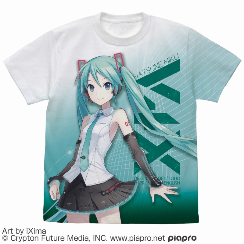 初音ミク V4X フルグラフィックTシャツ/M - 公式商品画像 | AniSmile
