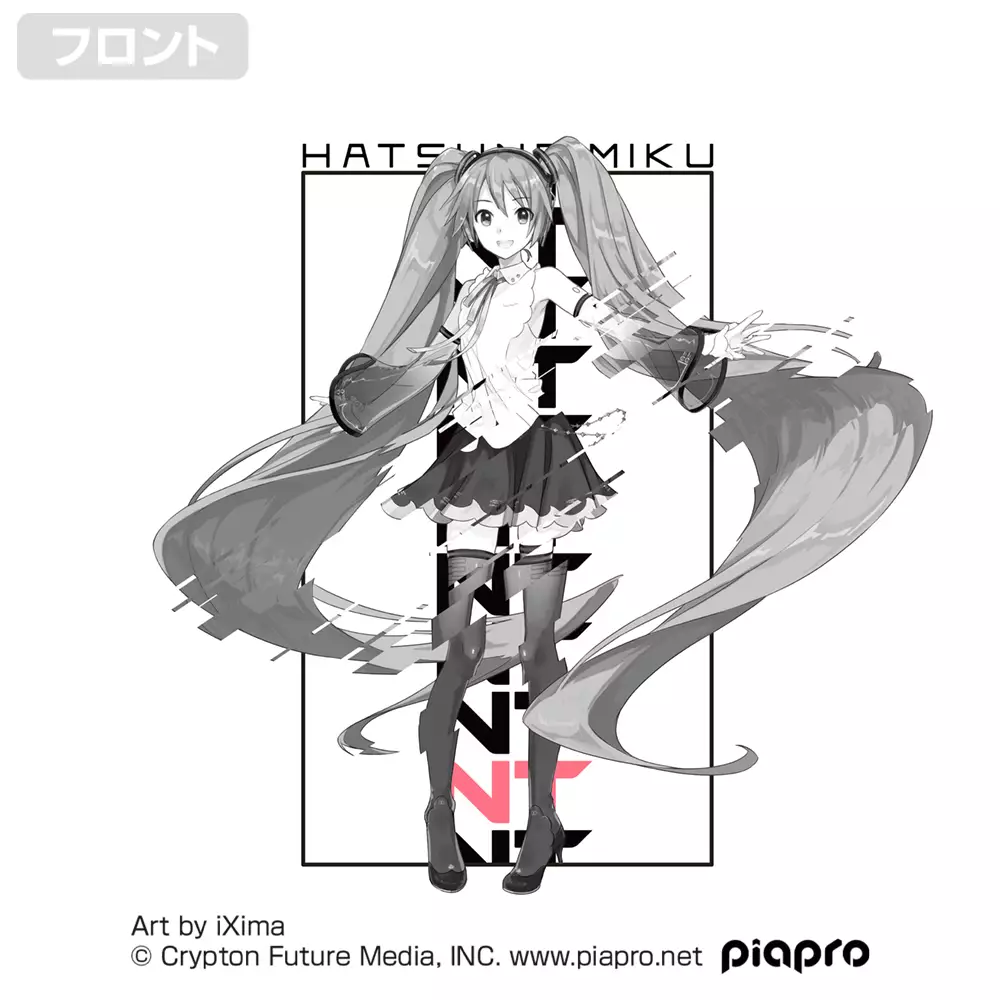 初音ミク NT Tシャツ/WHITE-L Image 2 | AniSmile